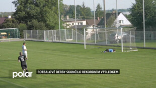 Slezskoostravské fotbalové derby skončilo v Koblově rekordním výsledkem