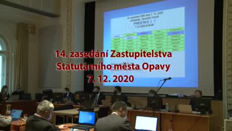 14. zasedání Zastupitelstva Statutárního města Opavy 7. 12. 2020