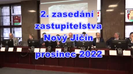2. zasedání Zastupitelstva města Nový Jičín prosinec 2022