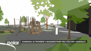 Takzvaná Komenda v Opavě se promění v moderní park pro všechny generace